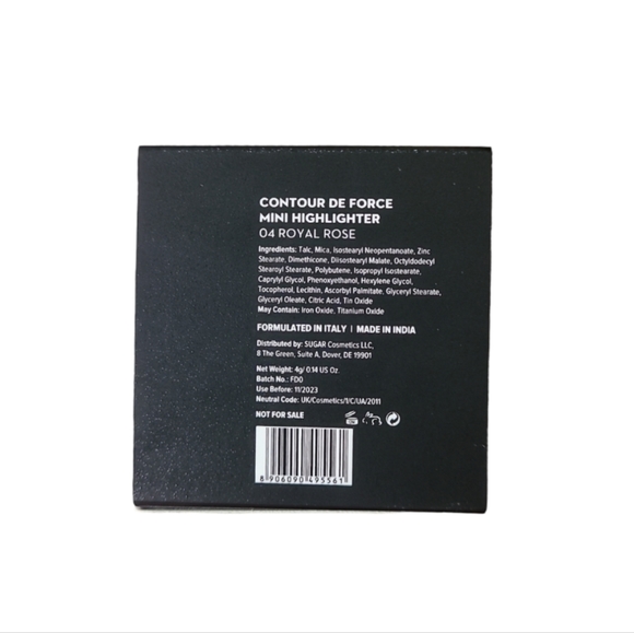 4/$25! SUGAR COSMETICSContour De Force Mini Highlighter in Royal Rose - Picture 4 of 11